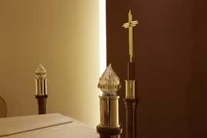 Lumi votivi per lapide